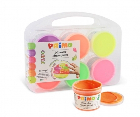 6 Fluor Finger Paint Jars