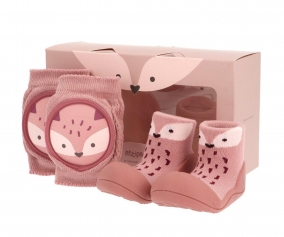 Set Ginocchiere + Babbucce Attipas Fox