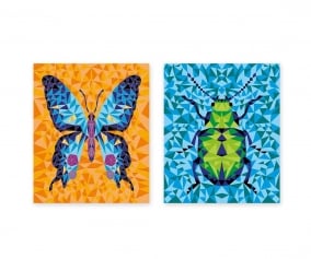 Watercolor Paint by Numbers Insects