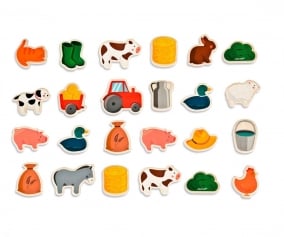 Farm Animal Magnets 24 Pieces