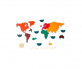 Puzzle World Map The Continents