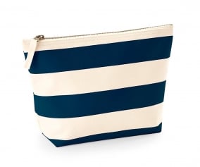 Necessaire Nutica Naural-Marinho Personalizvel