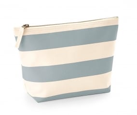 Necessaire Nutica cinza-natural Personalizvel