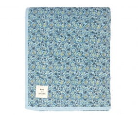 Manta acolchoada BIBS Liberty Chamomile Lawn Baby Blue