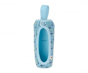 Large BIBS Liberty Baby Bottle Cover Chamomile Lawn Baby Blue
