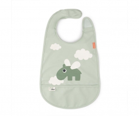 Babete DBD Happy Clouds Green Bib