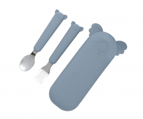 Set of Cutlery Koala Zoe Storm Grey