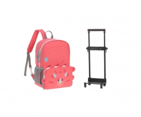 Backpack with Trolley Dino Rose Personalised