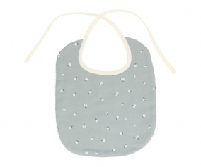 Babero Algodn Petite Fleur Vert Personalizable