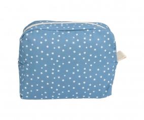 Large Toiletry Bag Mini Star Blue Personalised
