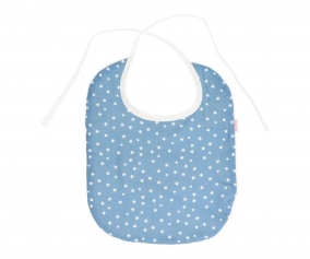 Babero Algodn Mini Star Azul Personalizable