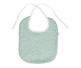 Babero Algodn Mini Star Verde Personalizable