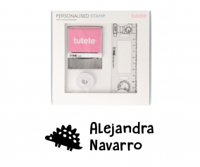 Timbro per tessuti Personalizzato Stegosaurus + Nastro Capi Scuri