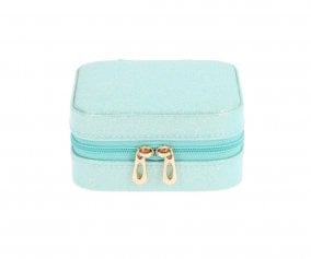 Glitter Turquoise Children's Jewelry Box