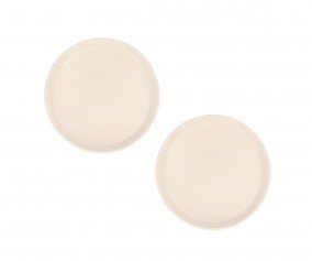 2 Tutete Ivory Plates