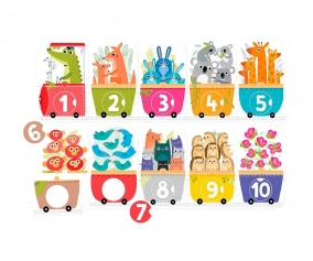 Puzzle Haz un Tren de Nmeros para Hacer Coincidir