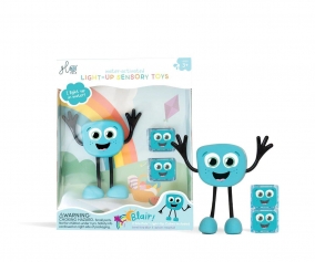 Personaje + 2 Cubos Iluminados Blair Azul