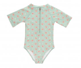 Crab Sage Zipper Swimsuit