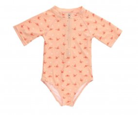 Crab Coral Zip Swimsuit