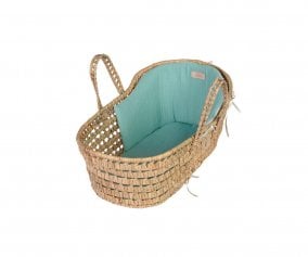 Small Basket Green Palm Leaf