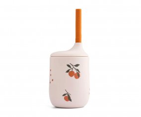 Silicone Cup with Straw Ellis Peach / Sandy