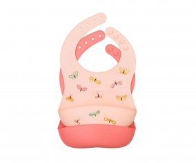 2 bavoirs en silicone Butterflies