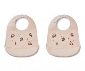 2 Bibs Tilda Peach/Sandy