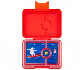 Lancheira Yumbox Snack Roar Red Polar Bear com  3 compartimentos