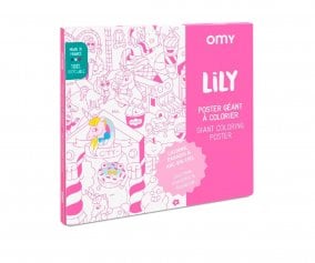 Poster XL da Colorare OMY Lily Unicorn
