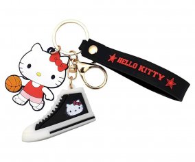 Hello Kitty Black Sneaker Hanging Keychain