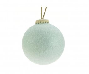 Bola de Natal pequena de menta Weiste Bio Glitter