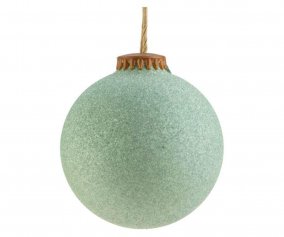 Bola de Natal grande Weiste Bio Glitter Forest Green