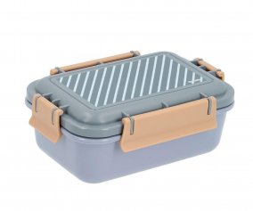 Box Lunch Bento Stripes Blue