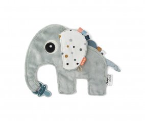 Doudou Porte-ttine Bleu Elphee