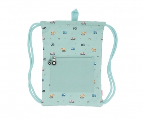 Waterproof Personalised Trucks Drawstring Backpack