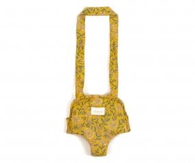 Sac  Dos Porte-bb Mustard Flower pour Poupes