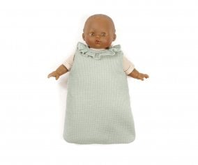 Sac de Couchage Point Nid d'Abeille Vert pour Soft Doll