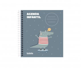 Pequena Agenda Infantrio Personalizado Tutete Croc ES