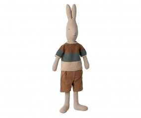 Coniglio Maileg Rabbit T4 con Pantaloni Corti e Maglietta