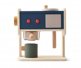 Wooden Coffee Maker Titouan Indigo Blue Multi Mix