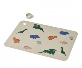 Tovaglietta Silicone Jude Dinosaurs/Mist 	