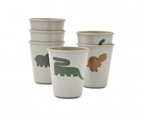 Pack 6 Vasos Lana Dinosaurs / Mist