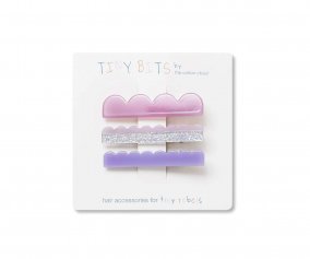 3 Pastel Wave Hair Clips