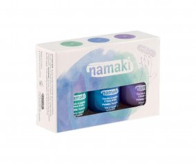 Pack of 3 Water-Based Nail Polishes Aurora Borealis + Nail File