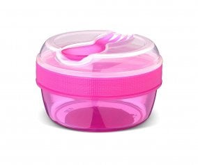 Lancheira roxa N'ice Cup com tampa de refrigerao