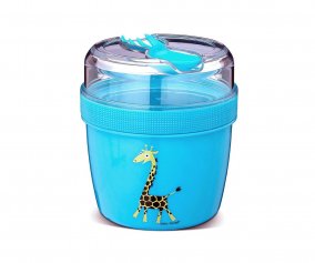 Lancheira Snack N?ice Cup L Girafe Turquoise