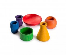 Conjunto de 6 copos Cores Arco-ris