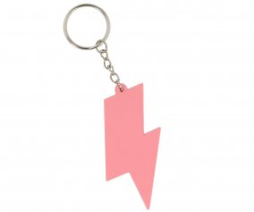 Porte-cls en Silicone Personnalisable Thunder Pink