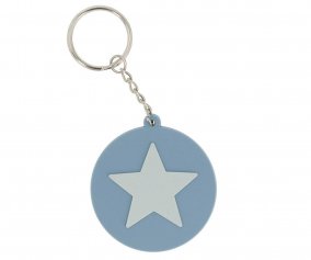 Porte-cls en Silicone Personnalisable Star Blue