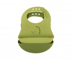 2 bavoirs en Silicone Trixie Mr. Dino
